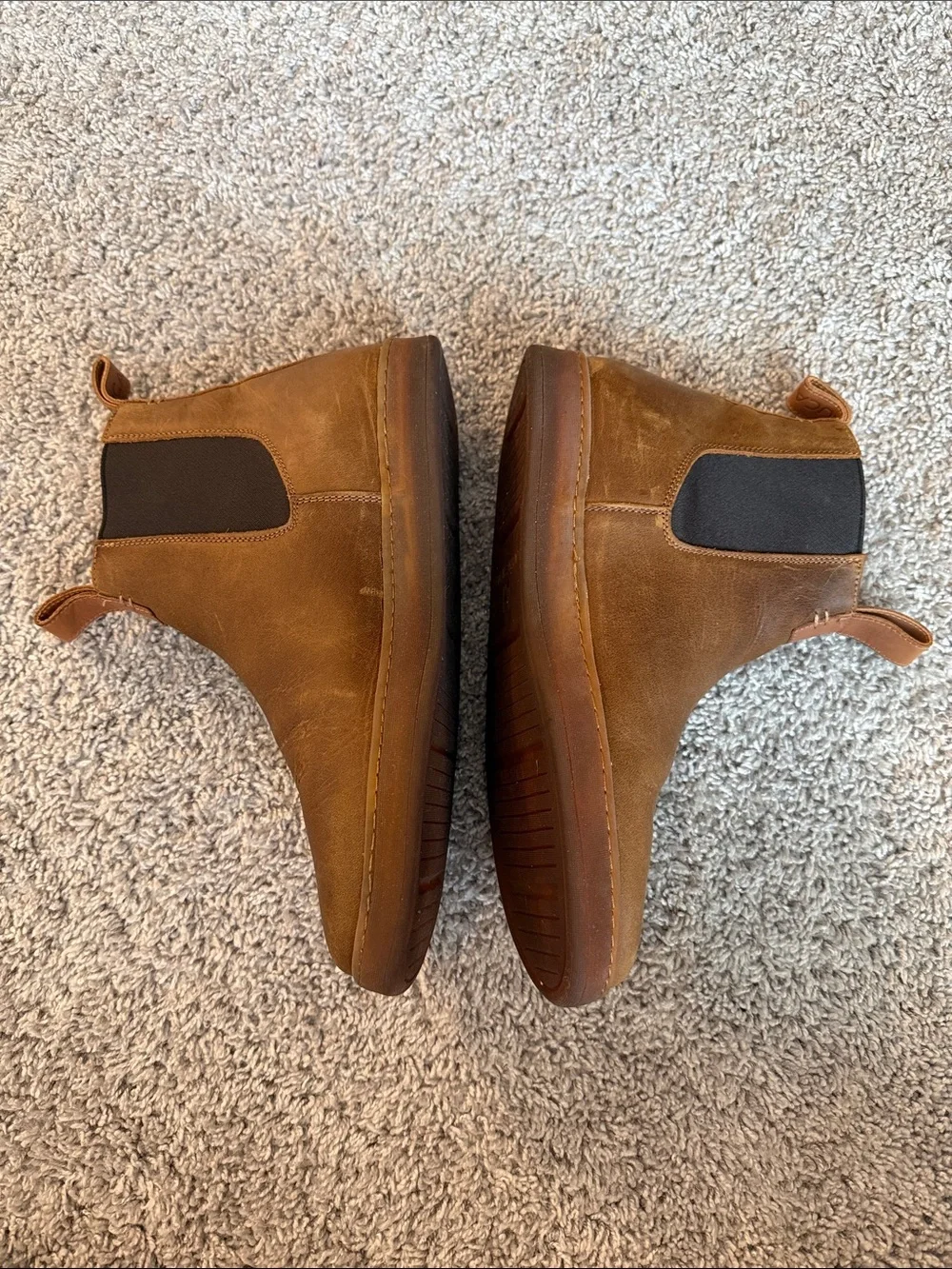 LUCA Terra Slip On Chelsea Leather Sneaker Boot in Ravine (Brown)/Gum
